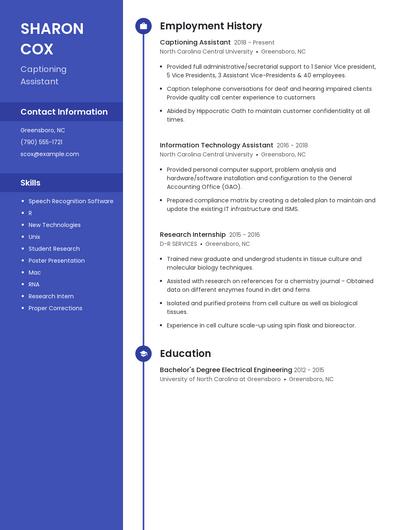 Resume example 4
