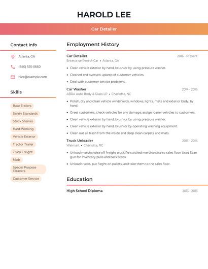 Resume example 3