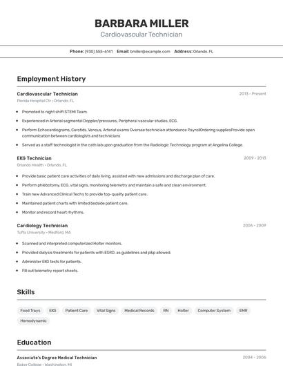 Resume example 2