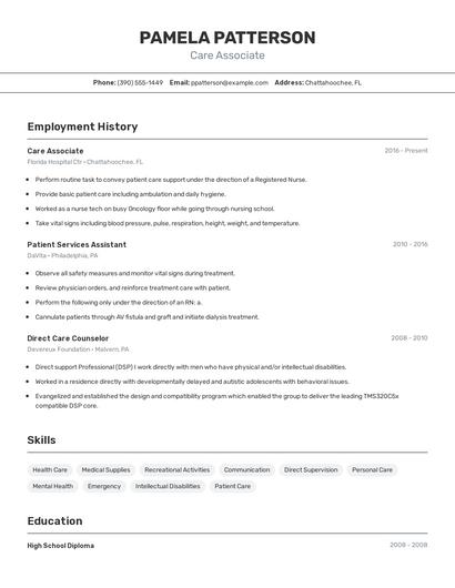 Resume example 2