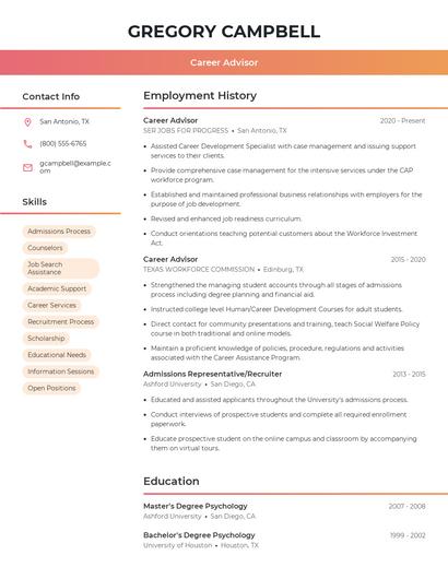 Resume example 3