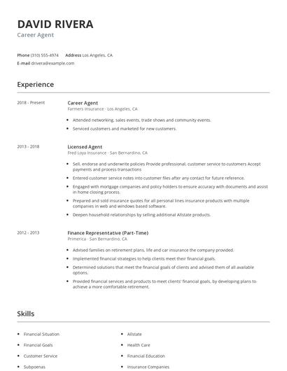Career Agent Resume