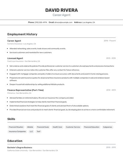 Career Agent Resume