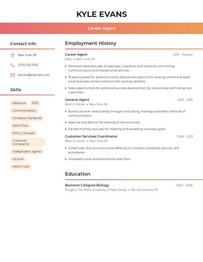 Career Agent Resume