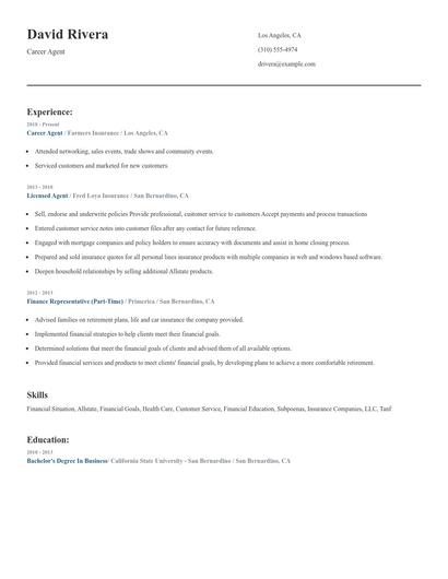 Career Agent Resume