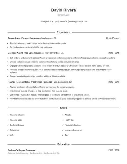 Career Agent Resume