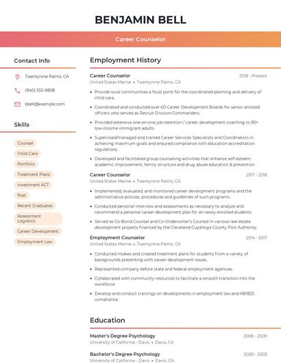 Resume example 3