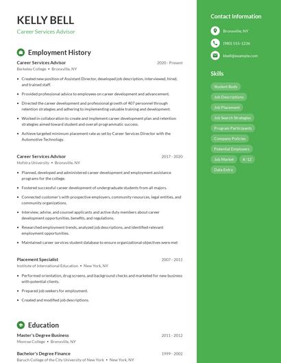 Resume example 5