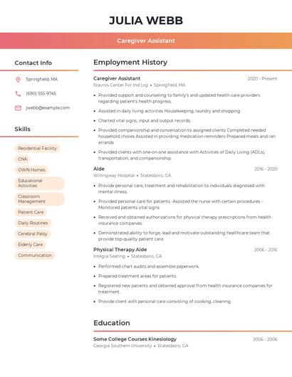 Resume example 3