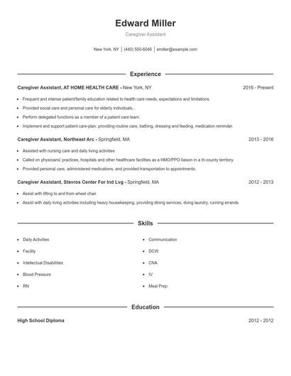Resume example 1