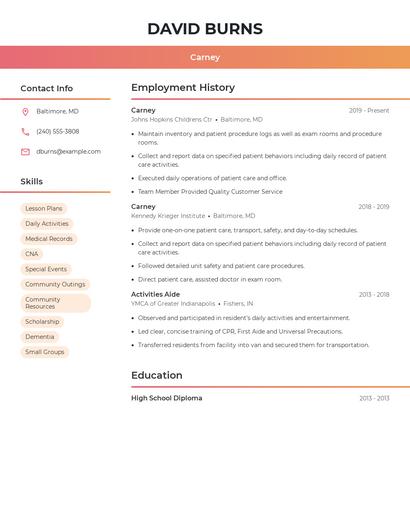 Carney Resume