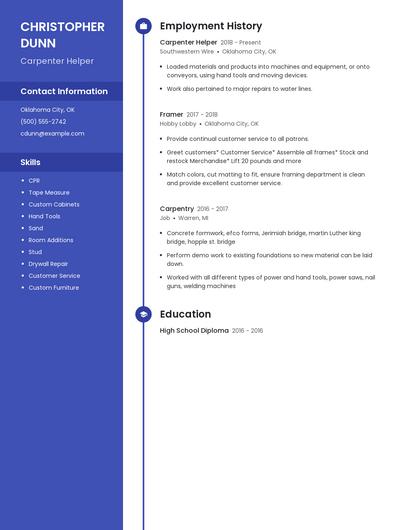 Resume example 5