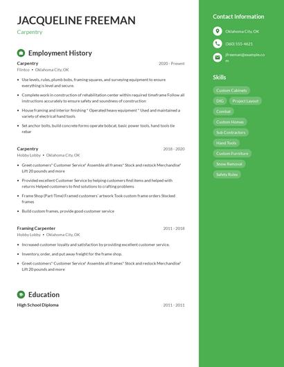 Resume example 4