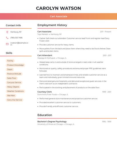 Resume example 3