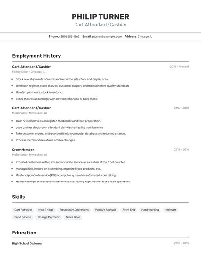 Resume example 2