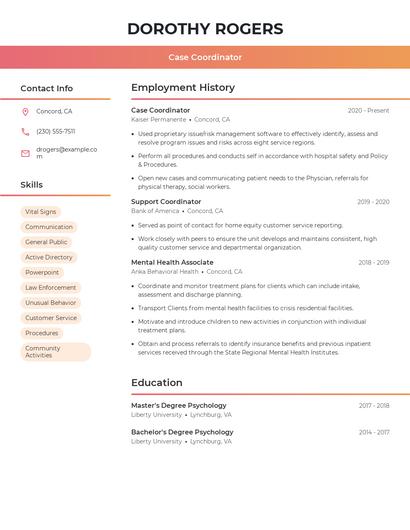 Resume example 3