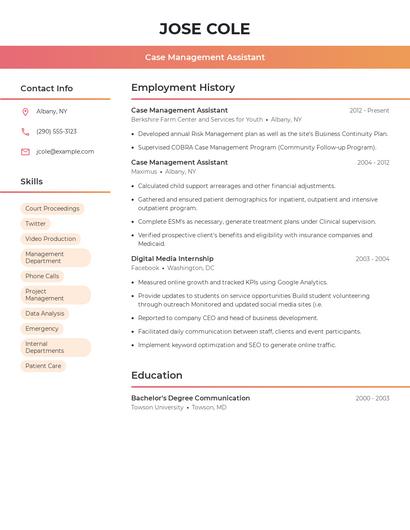 Resume example 3