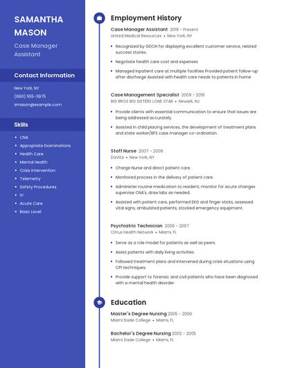 Resume example 4