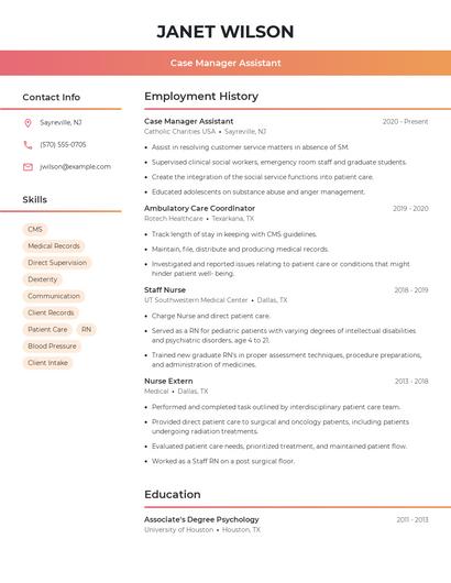 Resume example 3