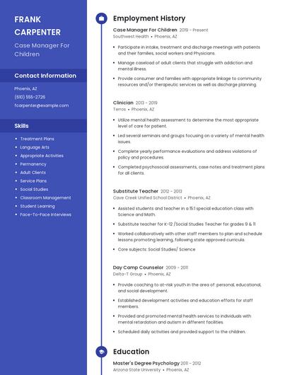 Resume example 4