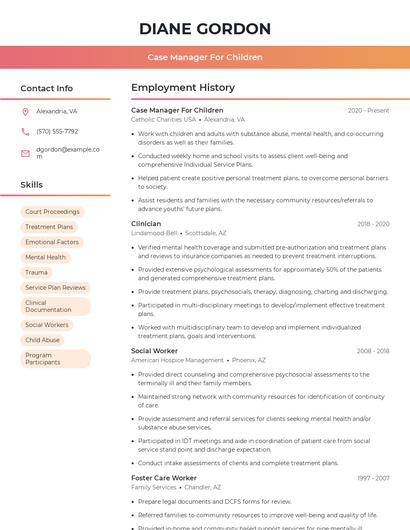 Resume example 3