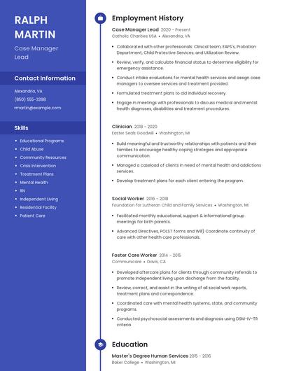 Resume example 5