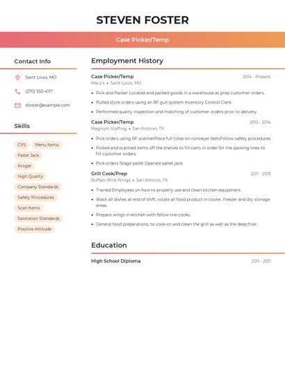 Resume example 3