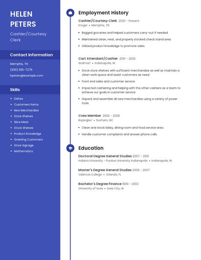 Resume example 5