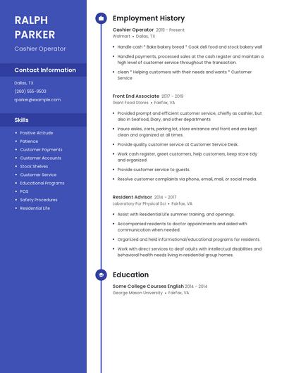 Resume example 5