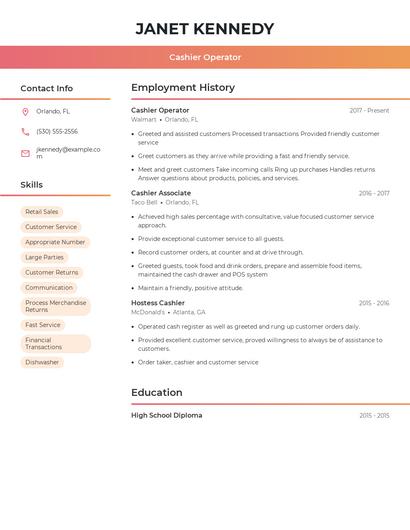 Resume example 3