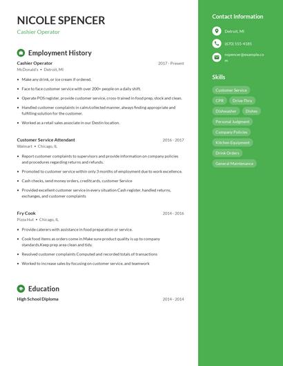 Resume example 4