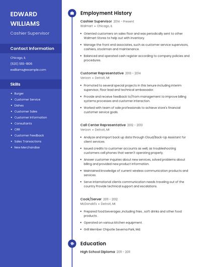 Resume example 4