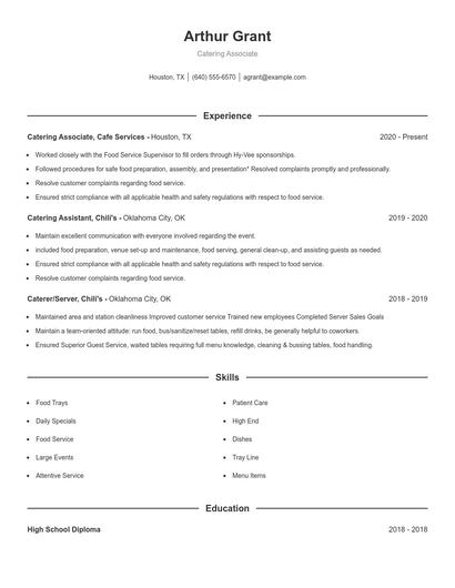 Resume example 1