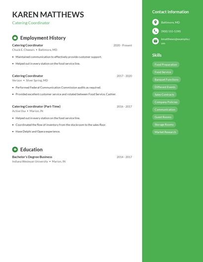 Resume example 5