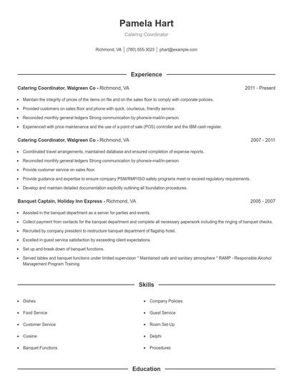 Resume example 1
