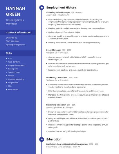 Resume example 4