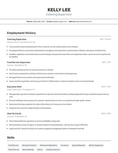 Resume example 2