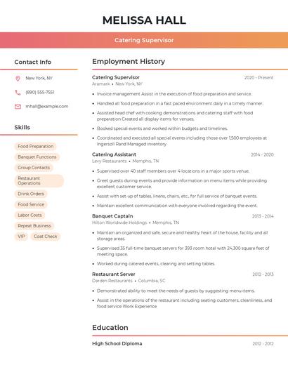 Resume example 3