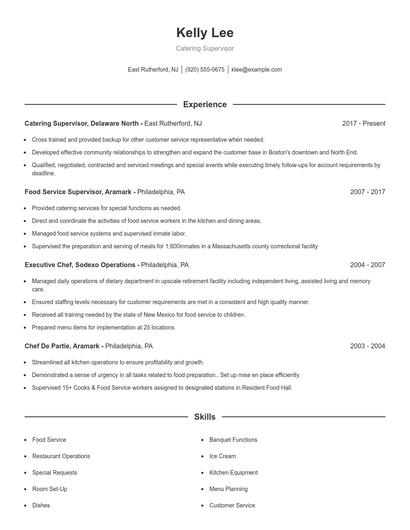 Resume example 1