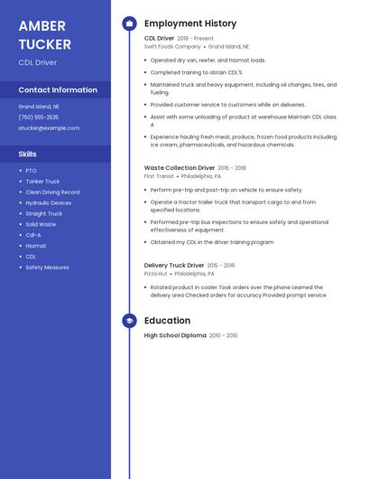 Resume example 5