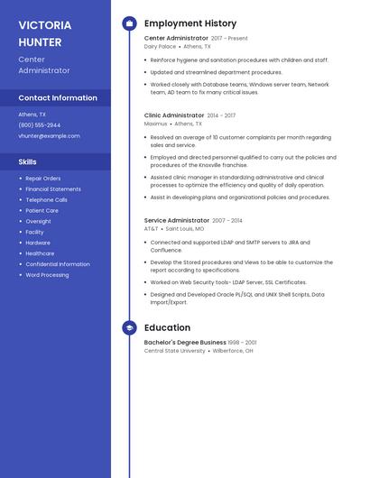 Resume example 5