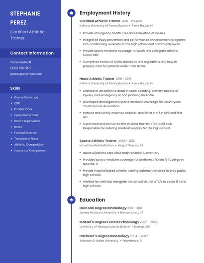 Resume example 5