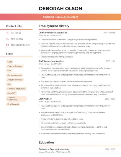Resume example 3