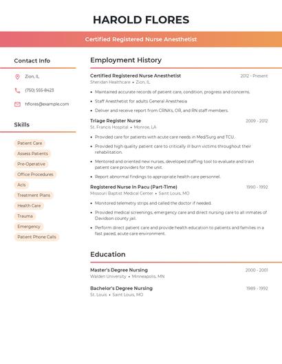 Resume example 3