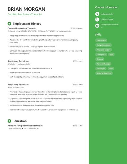 Resume example 5