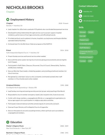 Resume example 5