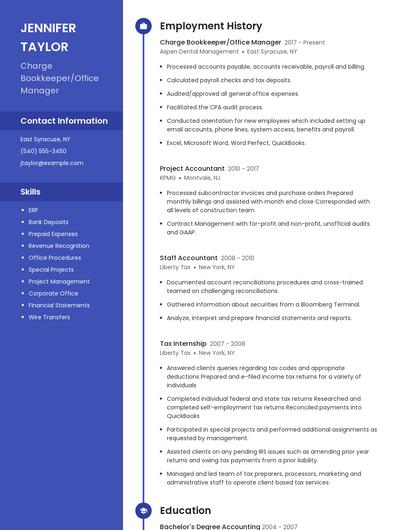 Resume example 4