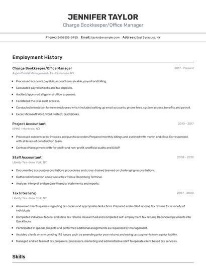 Resume example 2