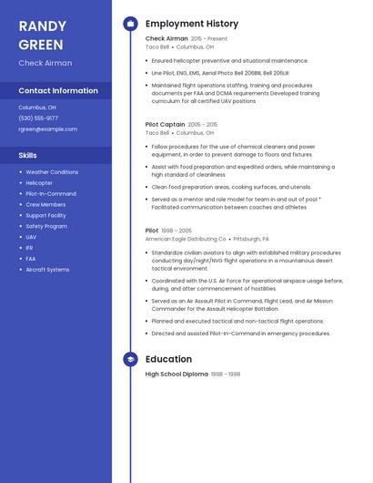 Check Airman Resume
