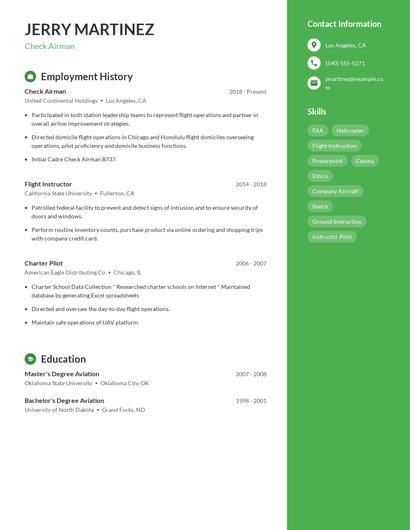 Check Airman Resume
